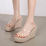 Platform Heels for Women Summer Pearl Thick Bottom Ankle-Strap High Heels