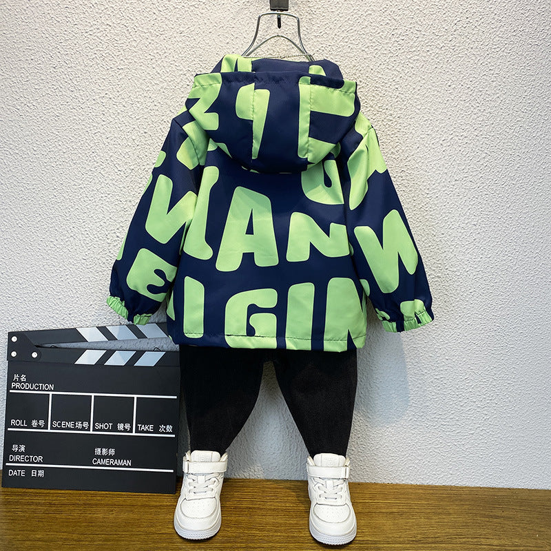 Toddler Boys Jackets Coat Boys Spring Clothing Jacket Hooded Top