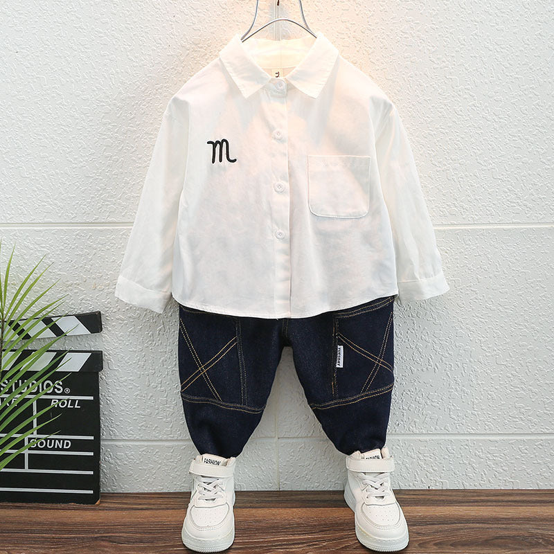 Toddler Boys Sweater Spring and Autumn Long Sleeve Shirt