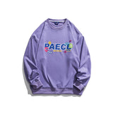 Man Fall Outfis Letter Print Sweatshirt Loose Casual Top