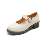 Mary Jane Shoes Women'S Summer Leather Shoes