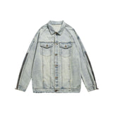 Men Denim Jackets Autumn Zipper Denim Jacket Coat Men and Women