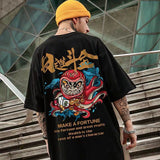 Men T-Shirts Printed Loose Half Sleeve