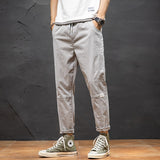 Cuffed Cargo Pants Men's Spring and Summer Pants Men's Spring Loose