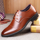 Men's Dress Shoes Classic Leather Oxfords Casual Cushioned Loafer Men's Leather Shoes Formal Wear Fashion Business Spring and Autumn