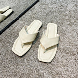 Women Open Toe Sandals Flats Summer Flip-Flops Flat Heel Beach Slippers