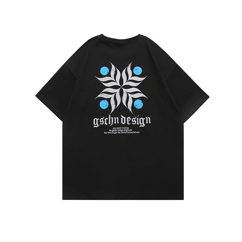 Men T Shitrs Geometric Pattern Printing
