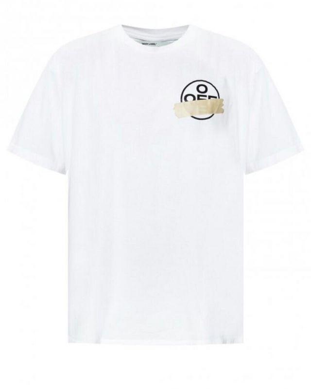 Off White T Shirt Short Sleeve Plus Size Casual Able Arrow Men'S Tshirt Owt