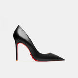 Red Bottom Heels Shallow Mouth Pointed High Heel Stiletto Heel Work Shoes for Catwalk