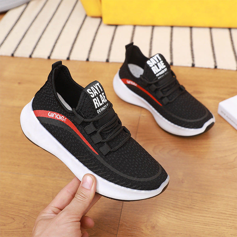Men Sneakers Men Walking Shoes for Jogging Breathable Lightweight Shoes Unisex Shoes Spring and Summer Running Sports Knitted Mesh Casual Shoes