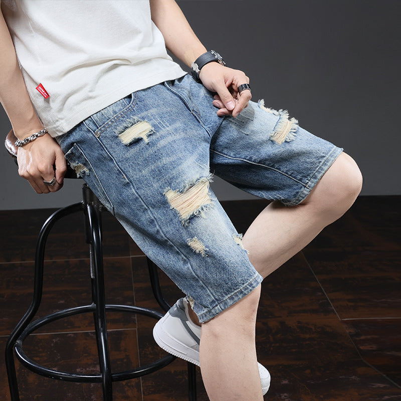 Men Jorts Shorts Men's Summer Baggy Oversized Cropped Pants