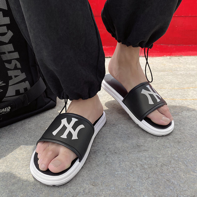 Men's Flip Flops Men Slides Comfort Slides Sandal Shoes Men's Trendy Casual Large Size Men's Summer Beach Shoes