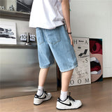 Men Denim Shorts Summer Denim Shorts Male Handsome Casual