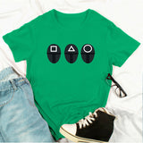 Squid Game Costume Printed Short-Sleeved Men's and Women's T-shirt