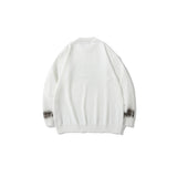 Men Sweater Heart Letter Printed Knitwear Men Loose Pullover