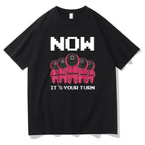 Squid Game Costume T-shirt Loose Men's and Women's Short Sleeve T-shirt
