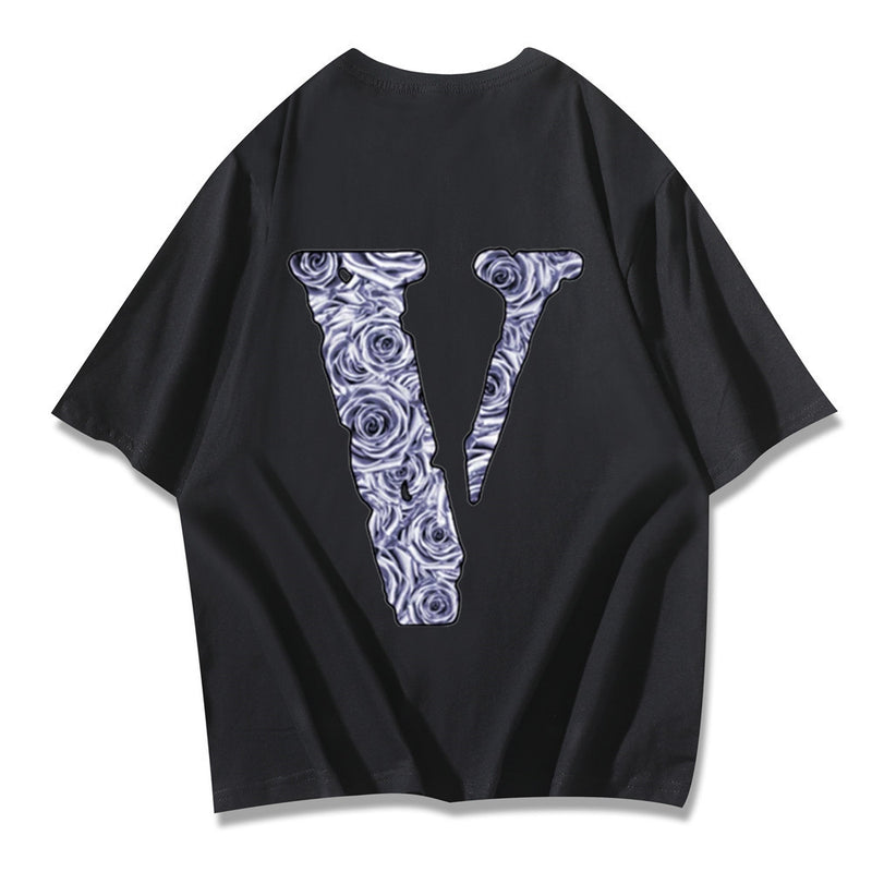Vlone T Shirts Summer Men'S And Women'S Short-Sleeved T-Shirt