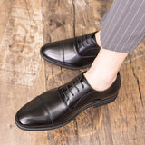 Men's Dress Shoes Classic Leather Oxfords Casual Cushioned Loafer Spring Men Comfortable Solid Color