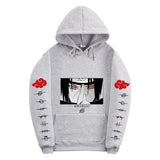 Anime Hoddies Sasuke Uchiha Blood Wheel Eye Print Sweater Top