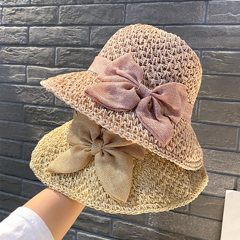 Summer Hats Bow Straw Hat Women's Summer Sun Hat