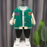 Toddler Boys Jackets Boys Autumn Clothing Baseball Uniform Jacket Children's Clothing