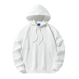Men Hoodie Solid Color Hoodie Casual Loose plus Size