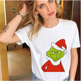 Men and Women Grinch Shirt Christmas Grinch Pattern T-shirt