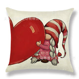 Valentine's Day Pillow Covers 4 Piece Random Styles Together, Home Decoration Red Letter Office Waist Cushion Cover