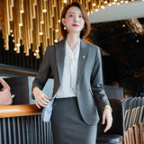 Interview Suit Women's Work Clothes Suit Jacket Women's Summer