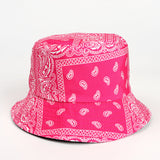 Bucket Hat Fishing Cap Cotton Print Fisherman Hat Cartoon Bucket Hat Female Printing Leaves Sunshade Sun Protection Hat
