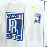 Askyurself T Shirt 10 Th Anniversary Klein Blue Letters Logo Burst Printing
