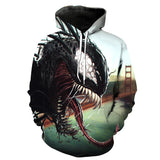 Anime Hoddies Venom 3D Digital Hooded Pullover