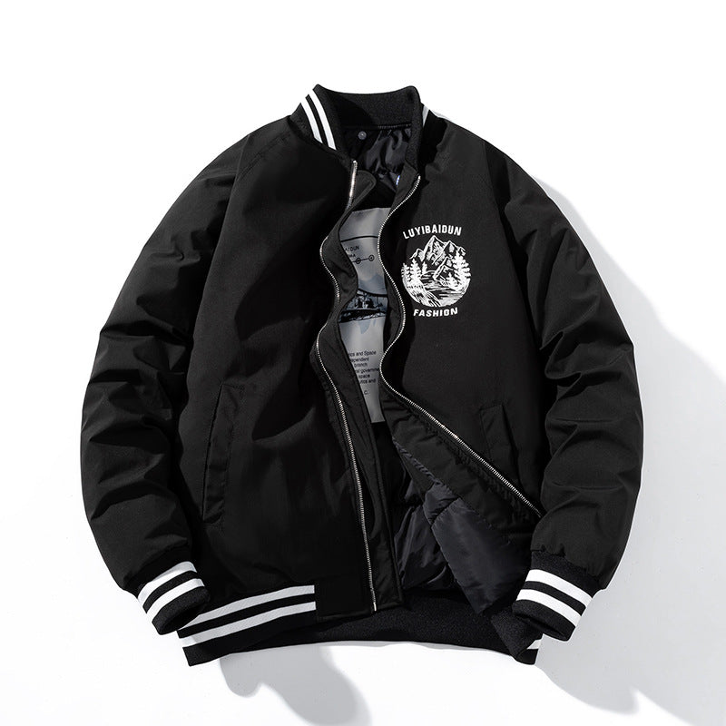 Varsity Jacket Autumn And Winter Embroidered Jacket Baseball Uniform Women'S Cotton