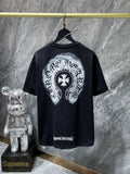 CHH Chrome Hearts T Shirts Sanskrit Cross Virtual Three-Dimensional