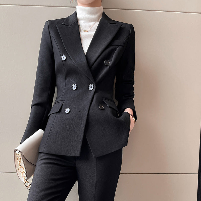 Interview Suit Women Black Suit Female Spring and Autumn Coat