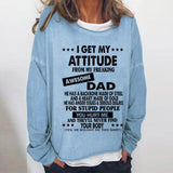 Yes I M Cold Sweatshirts Loose round Neck Sweater