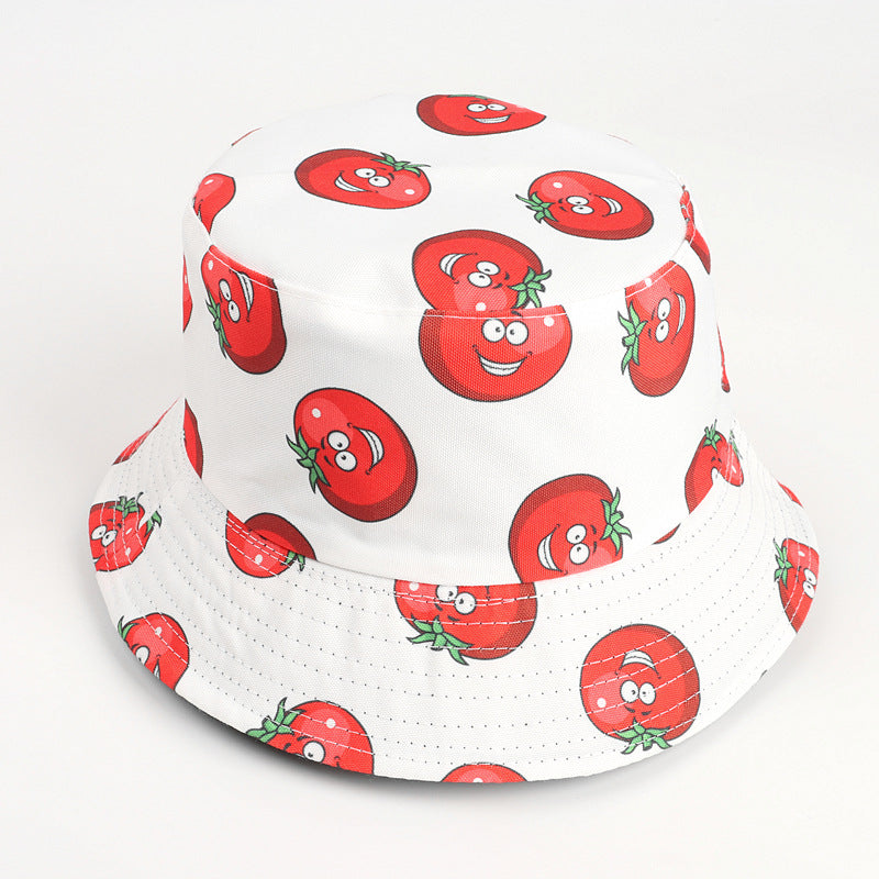 Bucket Hat Fishing Cap Cotton Print Fisherman Hat Printing Men and Women Outdoor Leisure