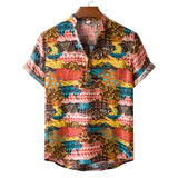 Camp Collar Shirt Floral Short Sleeve Shirt