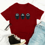Squid Game Costume Printed Short-Sleeved Men's and Women's T-shirt