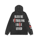 Kanye West Sunday Service Hoodie Fast Letter Printed Hoodie Washed Old Retro Style Men'S And Women'S Hoodies