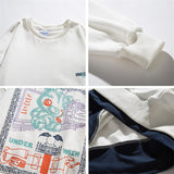 Crew Neck Sweatshirts for Men Men's Autumn Crew Neck Sweater Printing Youth Bottoming Shirt for Men