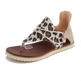 Women Open Toe Sandals Flats Summer Flat Casual Large Size Sandals