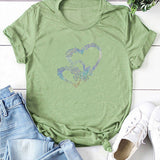 Valentine's Day T Shirt Short-Sleeved T-shirt Summer plus Size Top