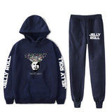 Jelly Roll Hoodie Jelly Roll Peripheral Printed Sweater Sports Two-Piece Suit
