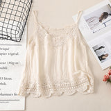 Coachella Music Festival Outfits Hollow Lace Camisole Women's Summer