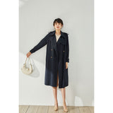Gloria Vanderbilt Twill Straight Loose Trench Coat