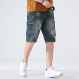 Men Jorts Denim Shorts Men's Loose plus Size Summer