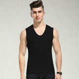Wifebeater Shirt Seamless round Neck Solid Color Sports Vest