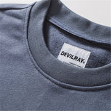 Men's Graphic Hoodies Men's Autumn Sweater Printed Wavy Line Hemline Bottoming Shirt