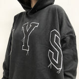 Askyurself Hoodie Letter High Street Loose Terry Casual Hooded Sweater